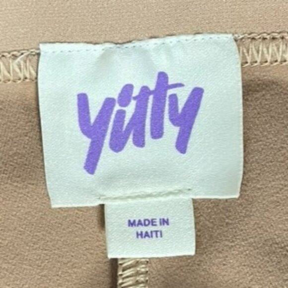 Yitty Lizzo Fabletics High Waisted Seamless Shaping Logo Leggings Tan - Picture 8 of 10